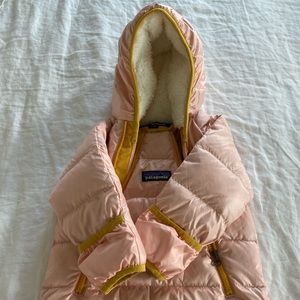 Patagonia Pink and Yellow Kids One Piece